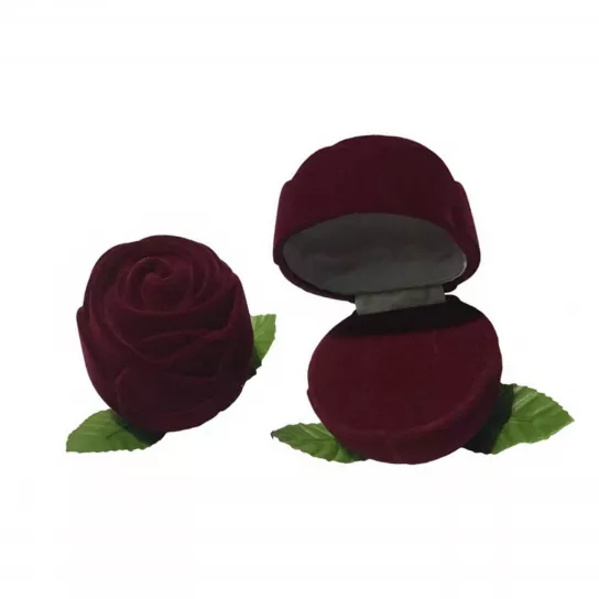 Футляр бордовый "Роза большая"