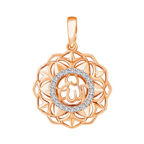 Подвеска с фианитом из золота