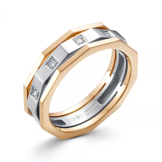 Кольцо с бриллиантами из золота