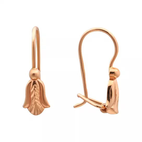 Серьги детские из золота