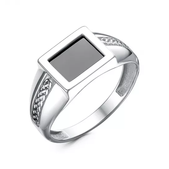 Кольцо-печатка из серебра