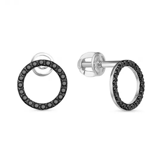 Пусеты из серебра