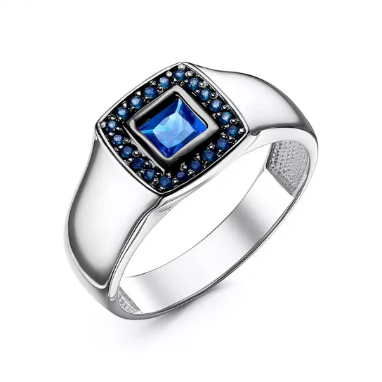 Кольцо-печатка из серебра