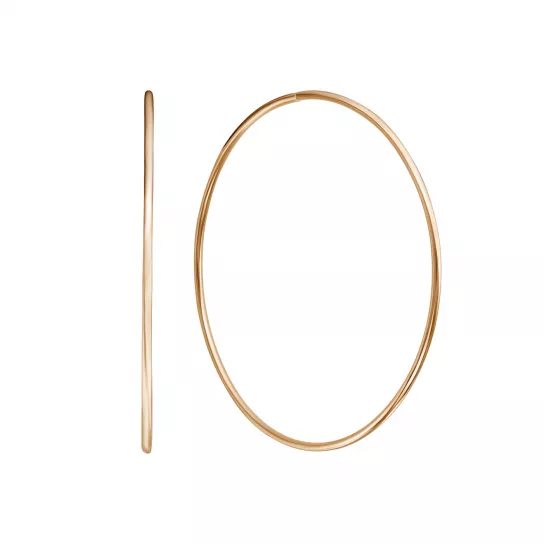 Серьги-конго из золота