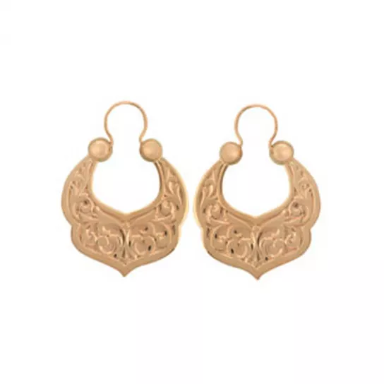 Серьги-калачи из золота