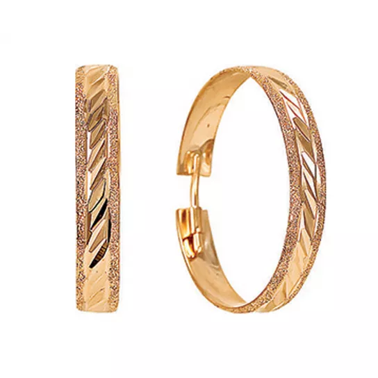 Серьги-конго из золота