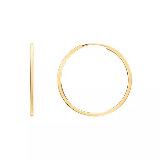 Серьги-конго из золота