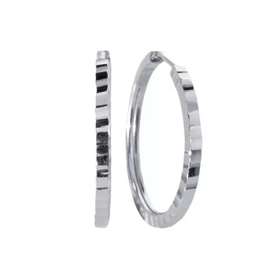 Серьги-конго из серебра