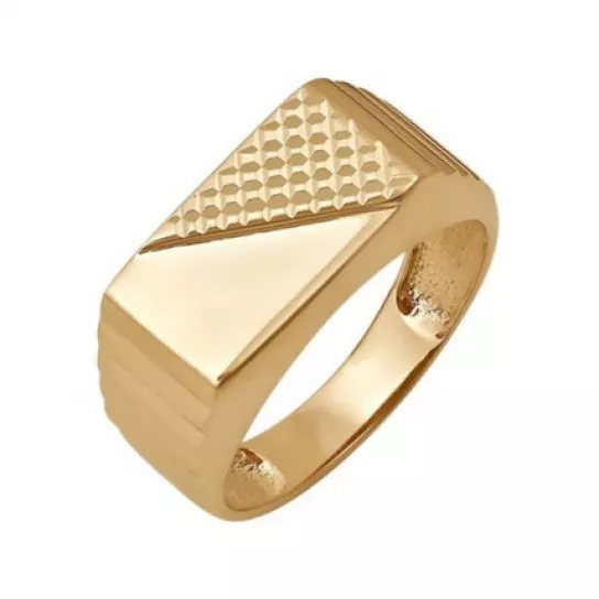 Кольцо-печатка из золота