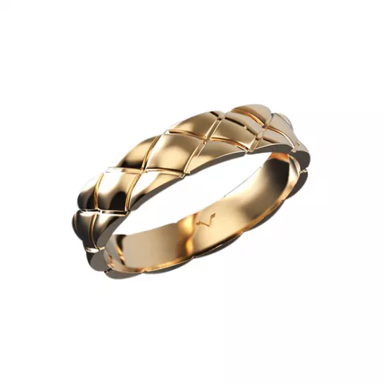 Кольцо обручальное из золота