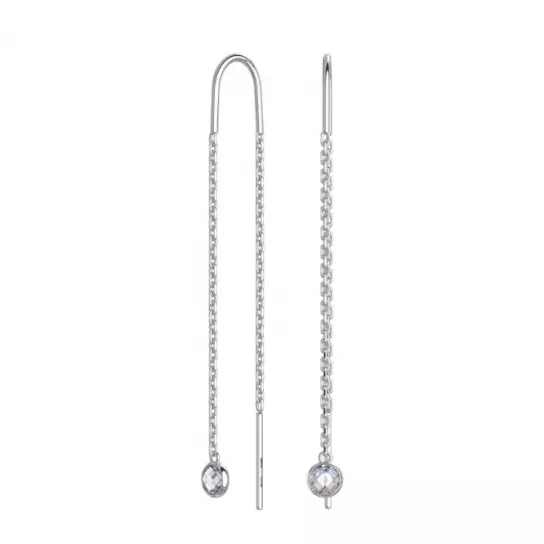 Серьги-продевки из серебра