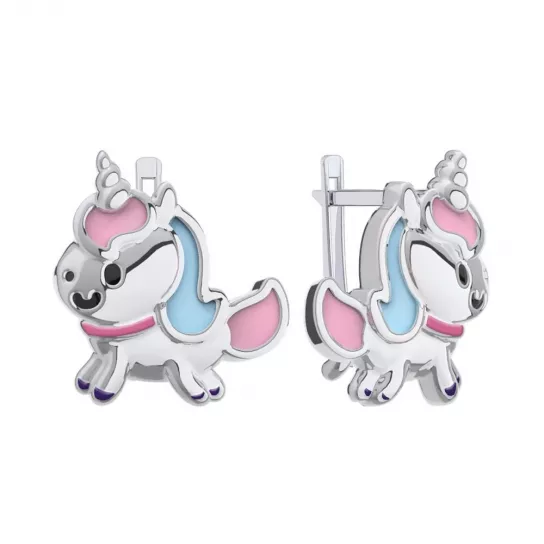 Серьги детские из серебра