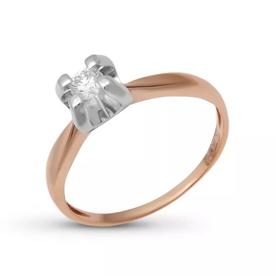 Кольцо с бриллиантами из золота