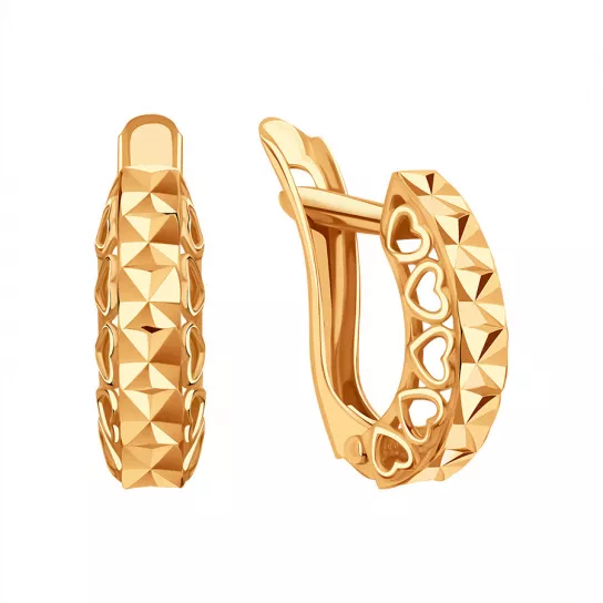 Серьги детские из золота