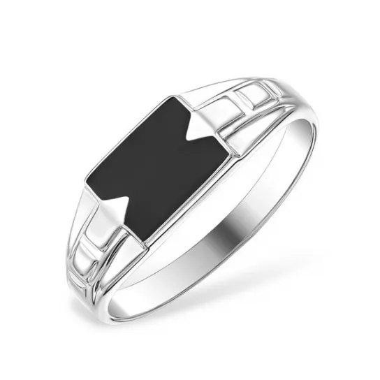 Кольцо-печатка из серебра