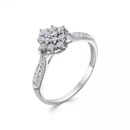 Кольцо с бриллиантами из золота