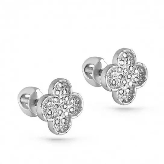 Пусеты с бриллиантами из золота