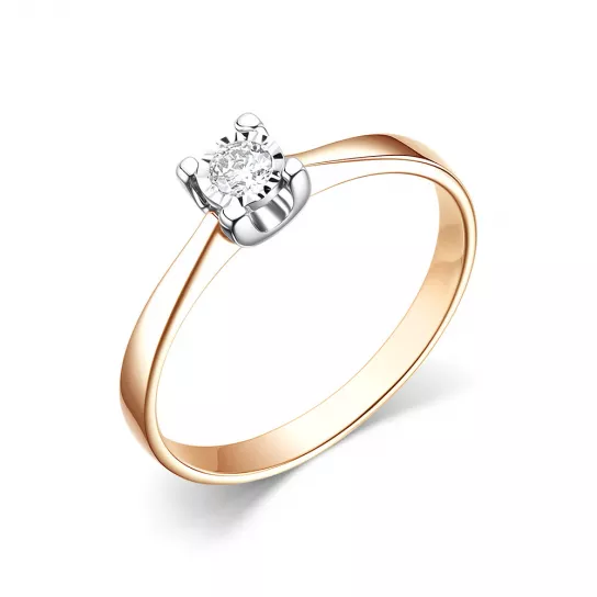 Кольцо с бриллиантами из золота