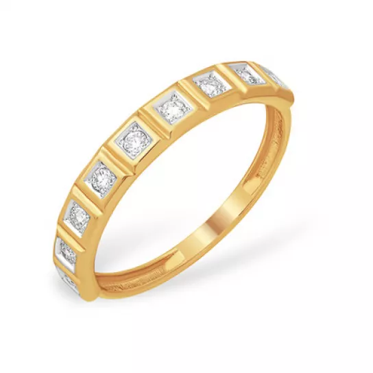 Кольцо с бриллиантами из золота