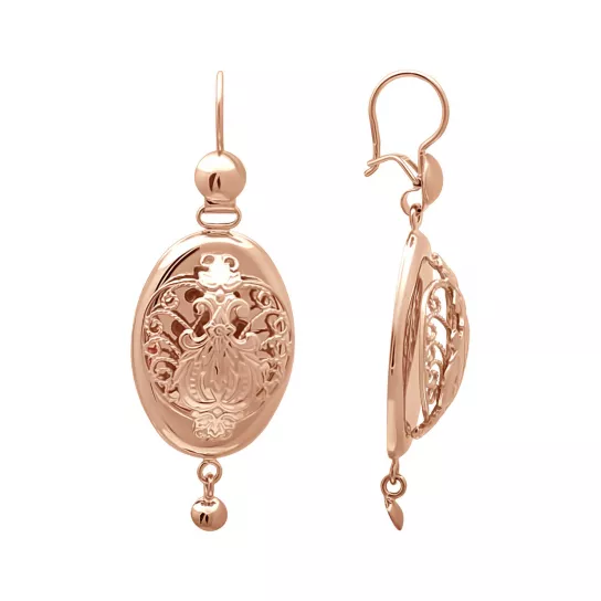 Серьги-самовары из золота