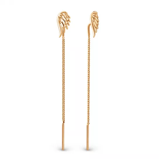 Серьги-продевки из золота