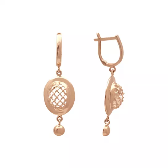 Серьги-самовары из золота