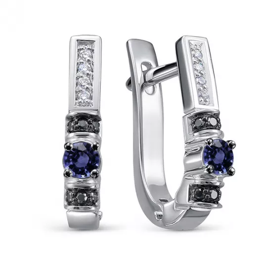 Серьги с бриллиантами из золота