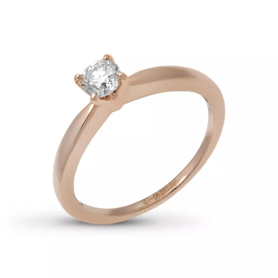 Кольцо с бриллиантами из золота