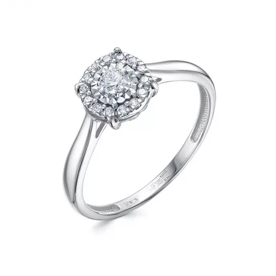 Кольцо с бриллиантами из золота