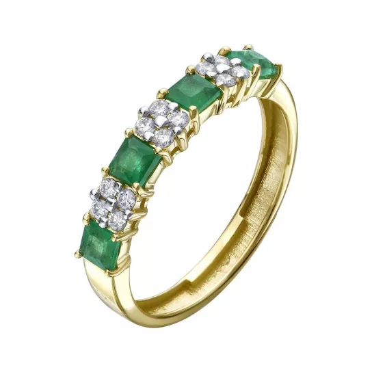 Кольцо с бриллиантами из золота