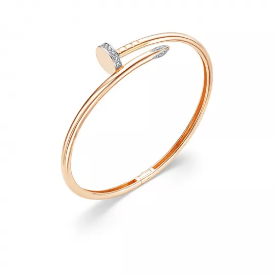 Браслет с фианитом из золота