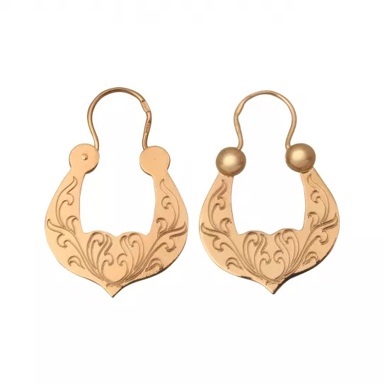 Серьги-калачи из золота