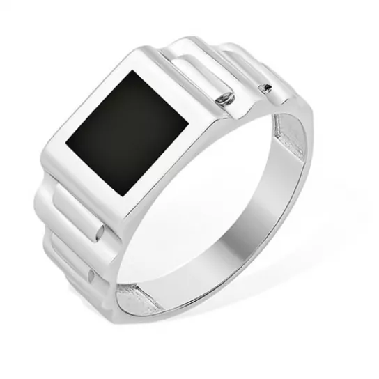 Кольцо-печатка из серебра